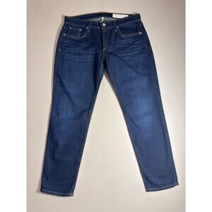 Rag & Bone Dre Low-Rise Slim Boyfriend Cambria/Dark Jeans Women Size 28